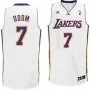  NBA Adidas Mens Los Angeles Lakers Swingman Revolution 30 Lamar Odom Jersey Vest in White
