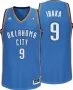 NBA Adidas Mens Oklahoma City Thunder Serge Ibaka Revolution 30 Swingman Jersey Vest in Blue